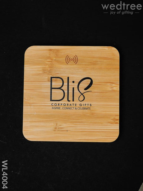 Bamboo Wireless Charger With Usb Hub - 15W Wl4004 Personalised Gifts