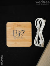 Bamboo Wireless Charger With Usb Hub - 15W Wl4004 Personalised Gifts