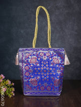 Banarasi Handbag ( 10 X 10) - Wbg0670 Hand Bags