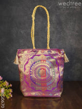 Banarasi Handbag ( 10 X 10) - Wbg0670 Hand Bags