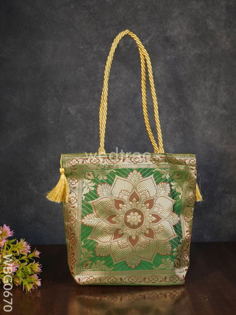 Banarasi Handbag ( 10 X 10) - Wbg0670 Hand Bags