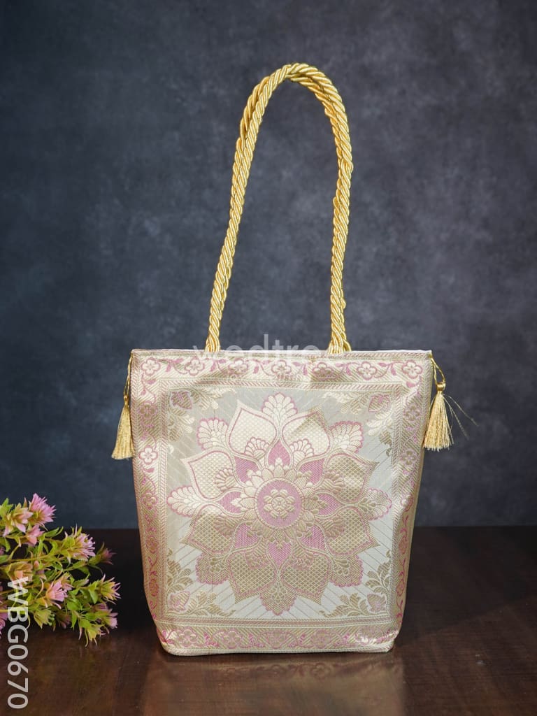 Banarasi Handbag ( 10 X 10) - Wbg0670 Hand Bags