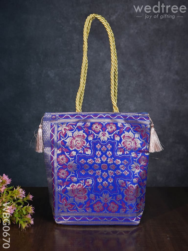 Banarasi Handbag ( 10 X 10) - Wbg0670 Hand Bags