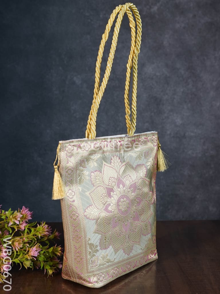 Banarasi Handbag ( 10 X 10) - Wbg0670 Hand Bags