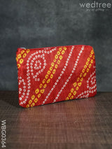 Bandhani Purse - Wbg0364 Clutches & Purses