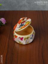 Bangle Box With Floral Design - W3597 Jewellery Holders