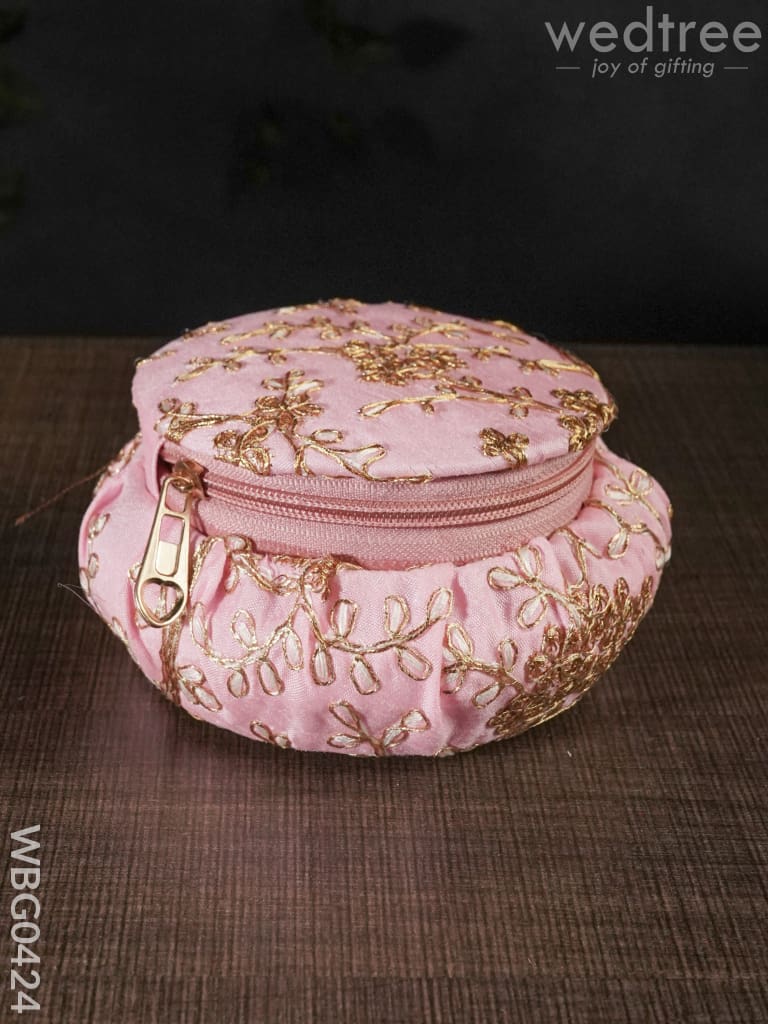 Bangle Box With Floral Embroidery (Big)- Wbg0424 Jewelry Holders