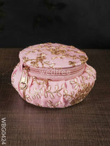 Bangle Box With Floral Embroidery (Big)- Wbg0424 Jewelry Holders