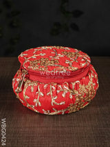 Bangle Box With Floral Embroidery (Big)- Wbg0424 Jewelry Holders