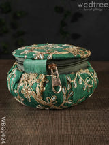 Bangle Box With Floral Embroidery (Big)- Wbg0424 Jewelry Holders