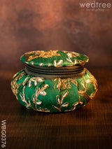 Bangle Box With Floral Embroidery (Small)- Wbg0376 Jewellery Holders