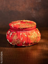 Bangle Box With Floral Embroidery (Small)- Wbg0376 Jewellery Holders