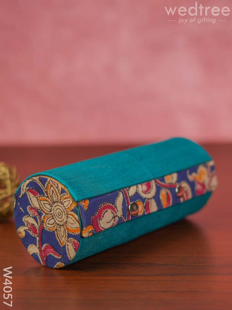 Bangle Holder 3 Partition With Mixed Kalamkari Design - W4057 Jewellery Holders