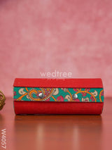 Bangle Holder 3 Partition With Mixed Kalamkari Design - W4057 Jewellery Holders