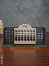 Black Matte Finish Pen Stand With Infinite Calender - Wl3340 Corporate Gifts