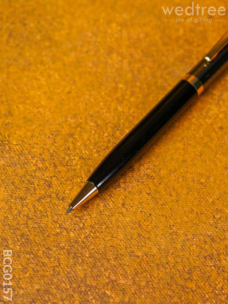 Black With Gold Finish - Roller Ball Point Pen Bcg0157 Office Utility