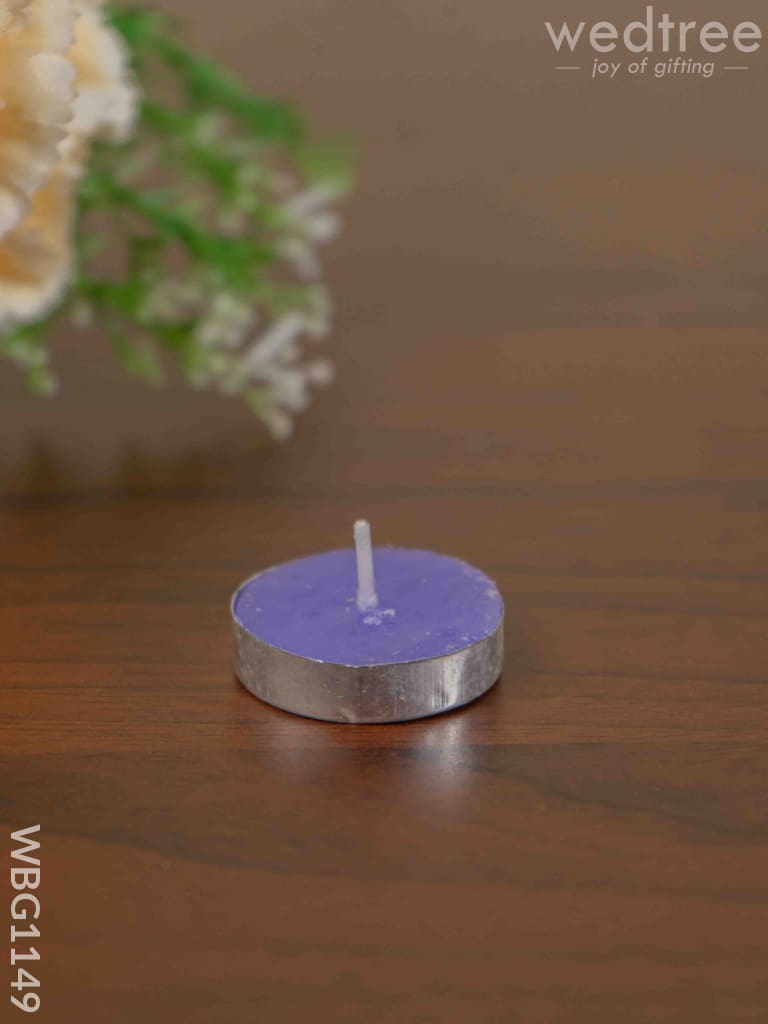 Blue Pottery Diffuser Candle Holder With Lavender Oil - Wbg1149 Home Decors