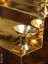 Brass 3 Step Golu Stand - Wl1948 Utility