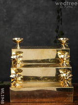 Brass 3 Step Golu Stand - Wl1948 Utility