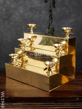 Brass 3 Step Golu Stand - Wl1948 Utility