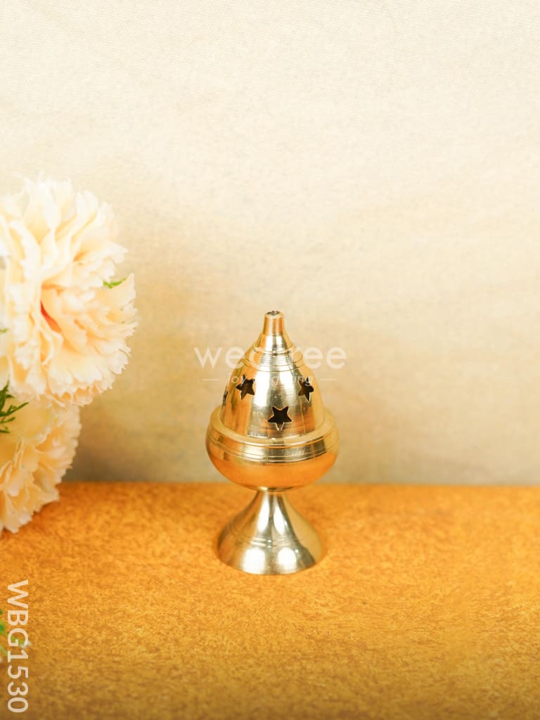 Brass Akhand Diya - 4 Inch Wbg1530 Rg