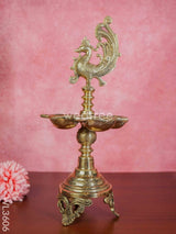 Brass Annapakshi 5 Face Diya With Tri-Stand - Wl3606