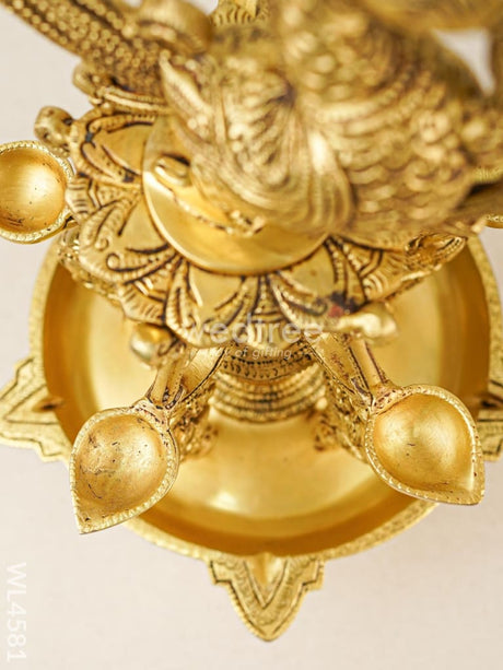 Brass Annapakshi 5 Face Diya - Wl4581