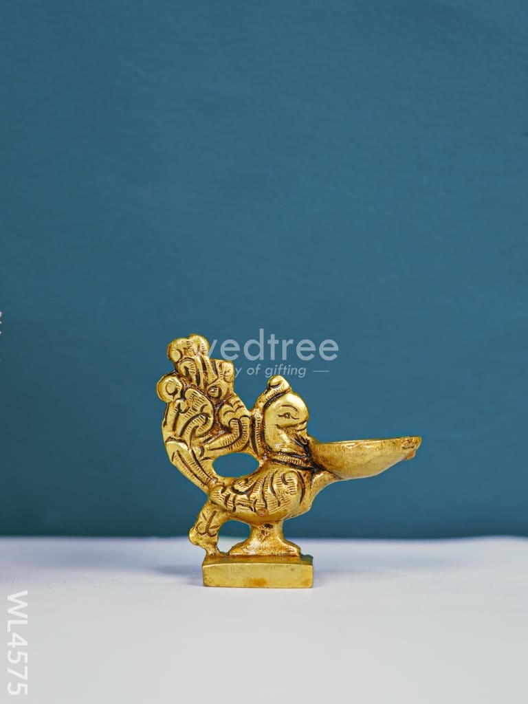 Brass Annapakshi Diya - Set Of 2 Wl4575