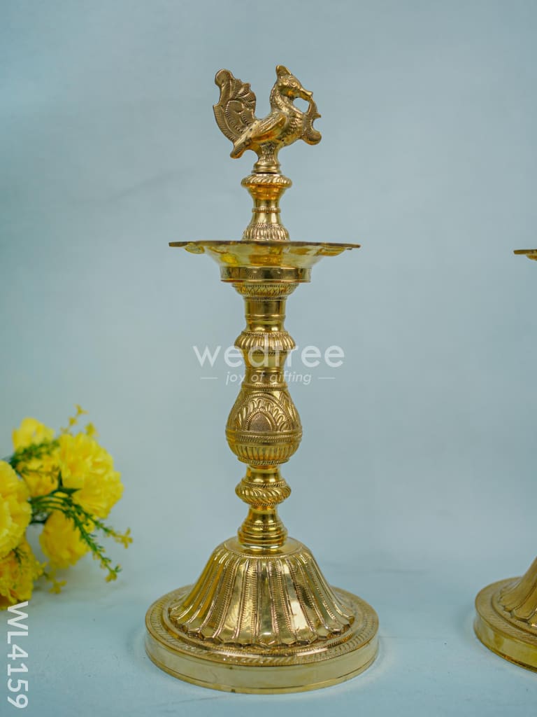 Brass Annam Diya - Seven Face Wl4159