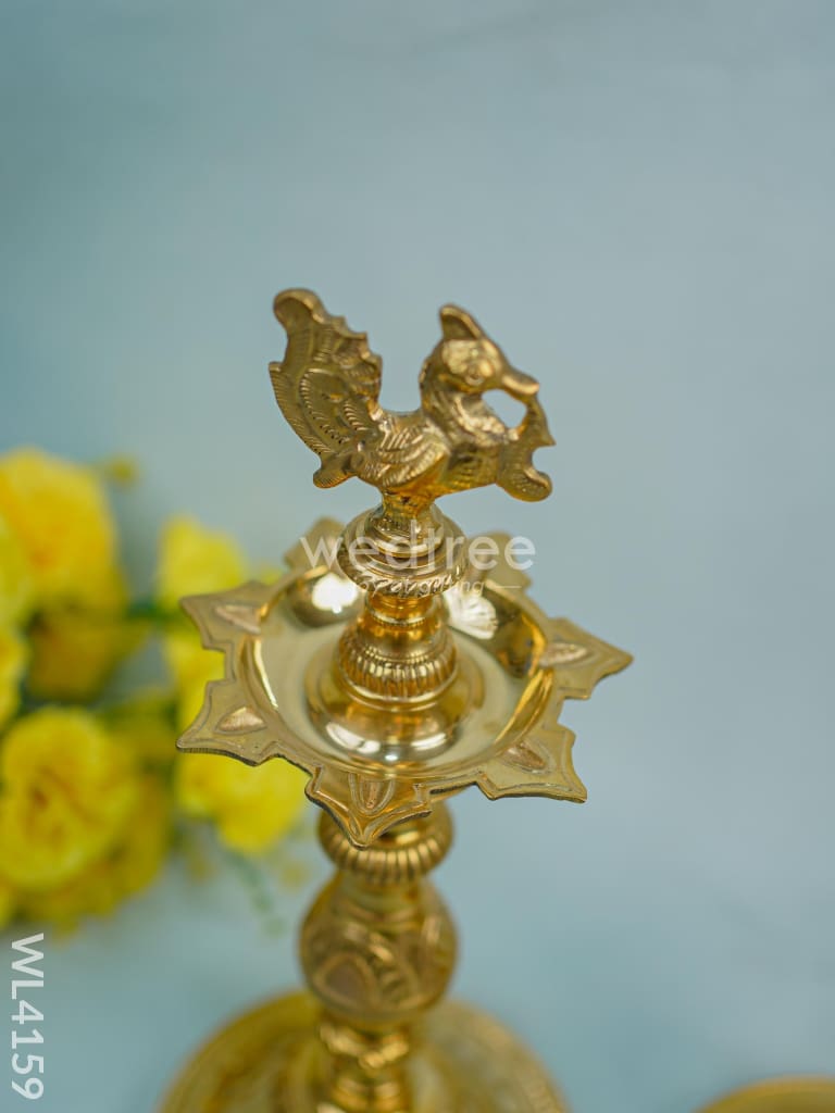 Brass Annam Diya - Seven Face Wl4159