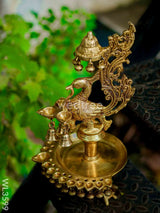 Brass Annapakshi Diya With Bells - Wl3599