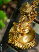 Brass Annapakshi Diya With Bells - Wl3599