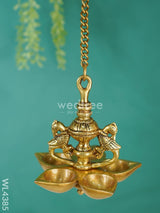 Brass Annam Bird Diya With Hanging - Wl4385