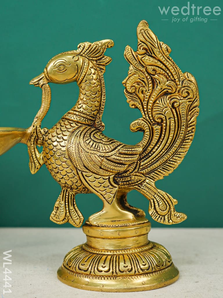 Brass Annapakshi Diya - Wl4441