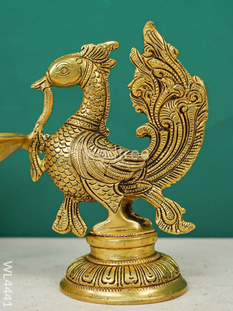 Brass Annapakshi Diya - Wl4441