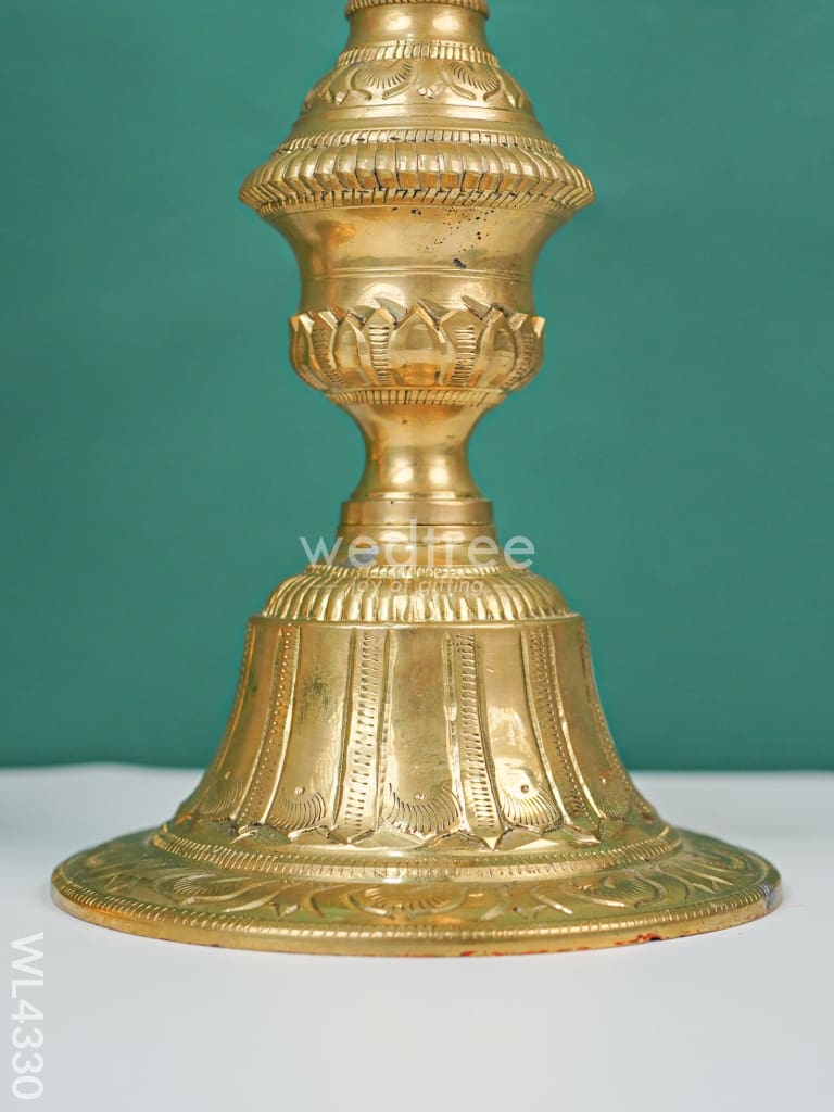 Brass Annapakshi Kuthu Vilakku Five Face Diya - Wl4330