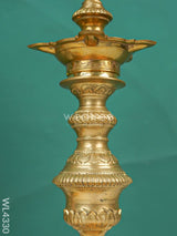 Brass Annapakshi Kuthu Vilakku Five Face Diya - Wl4330