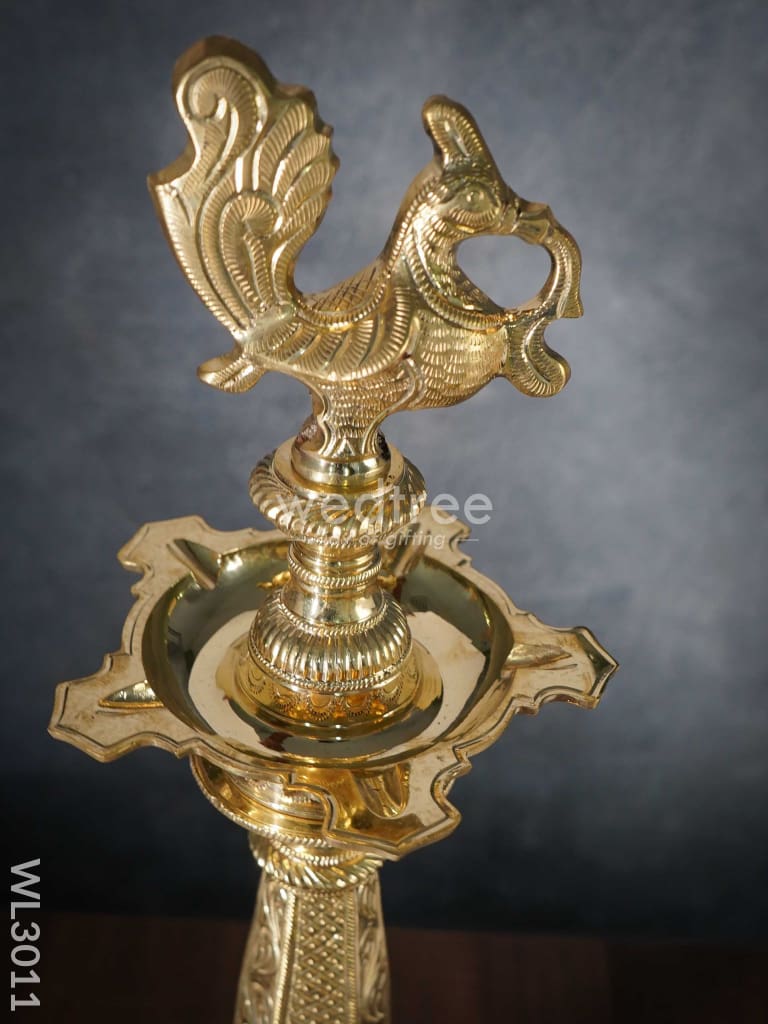 Brass Annapakshi Kuthu Vilaku - Set Of 2 Wl3011 Diya