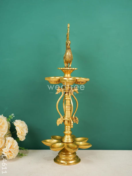 Brass Annapakshi Kuthu Vilaku - Wl4611 Diya