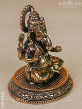 Brass Antique Ganesha Idol - Wl4282 Figurines