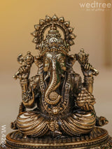 Brass Antique Ganesha Idol - Wl4286 Figurines