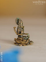 Brass Antique Lakshmi On Lotus Base - Wl4289 Figurines