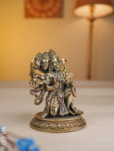 Brass Antique Panchmukhi Hanuman - Wl4276 Figurines