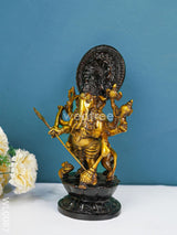 Brass Ashta Bhuja Ganesha - Wl0087 Figurines