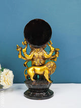 Brass Ashta Bhuja Ganesha - Wl0087 Figurines