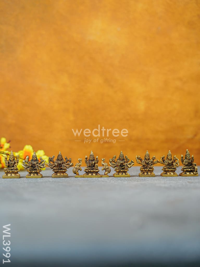 Brass Ashtalakshmi - 2.5 Inch Wl3991 Figurines