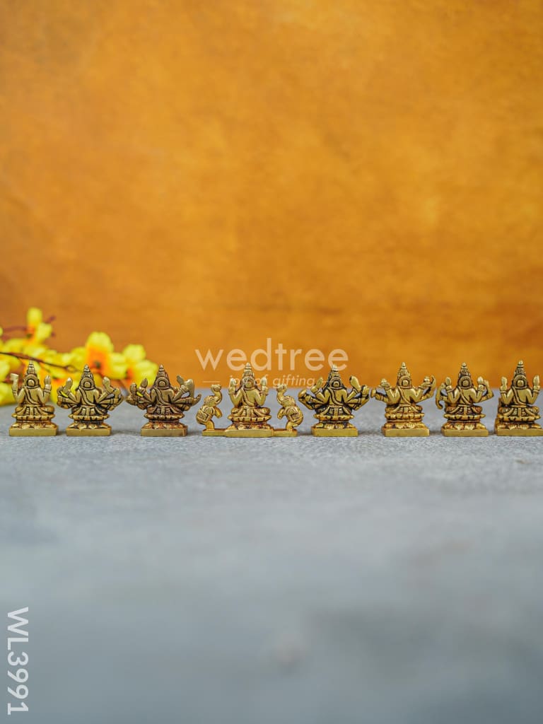 Brass Ashtalakshmi - 2.5 Inch Wl3991 Figurines