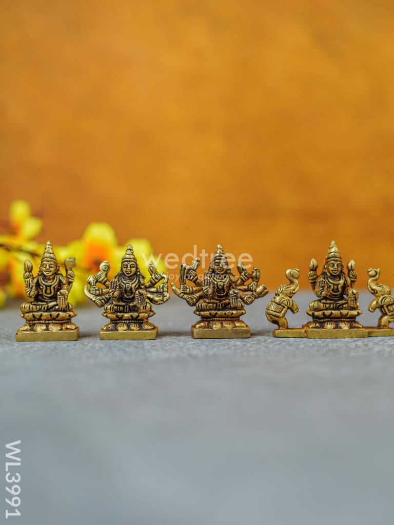 Brass Ashtalakshmi - 2.5 Inch Wl3991 Figurines