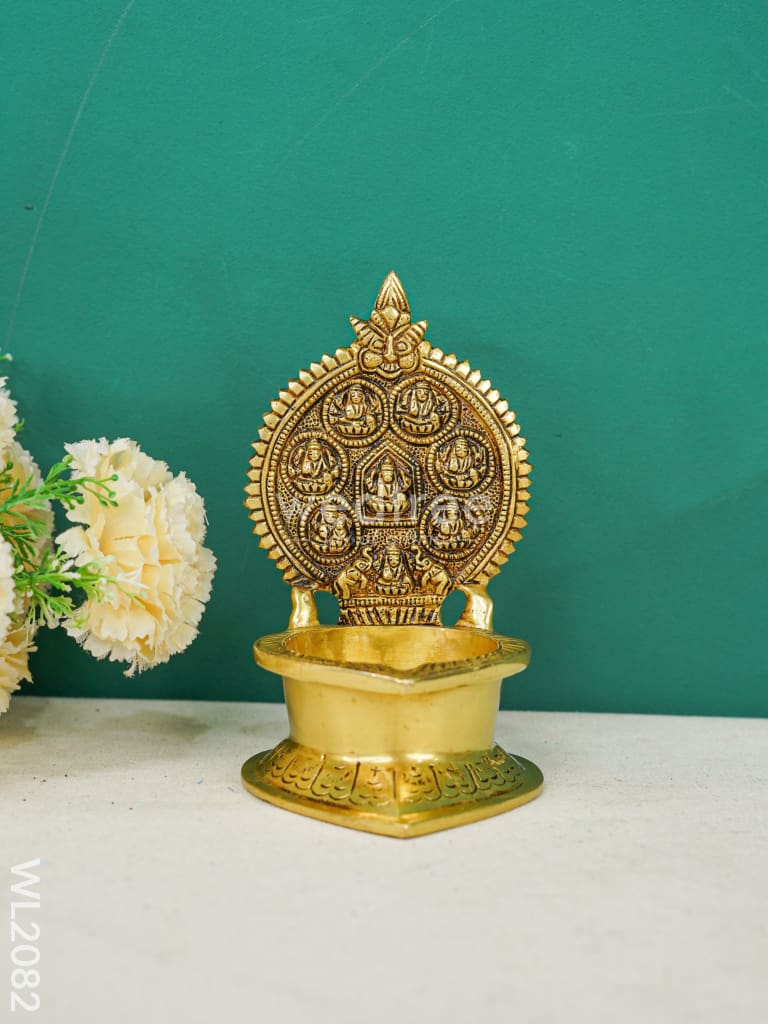 Brass Ashtalakshmi Diya - Wl2082