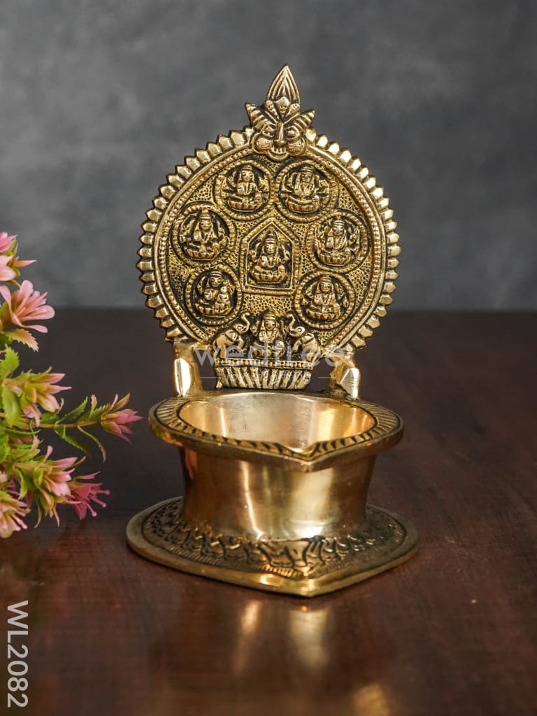 Brass Ashtalakshmi Diya - Wl2082